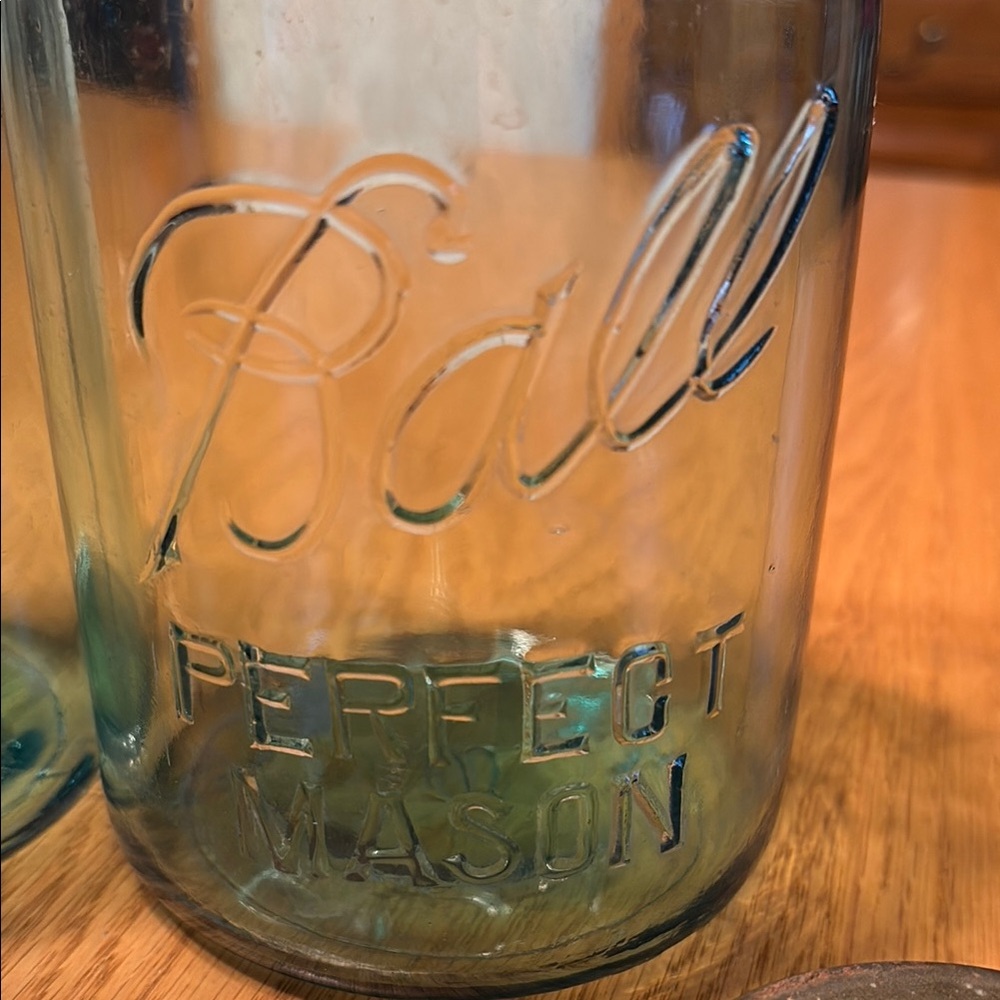 Ball Perfect Mason Quart Size Jars - Blue No. 9&10 - Picture 3 of 12